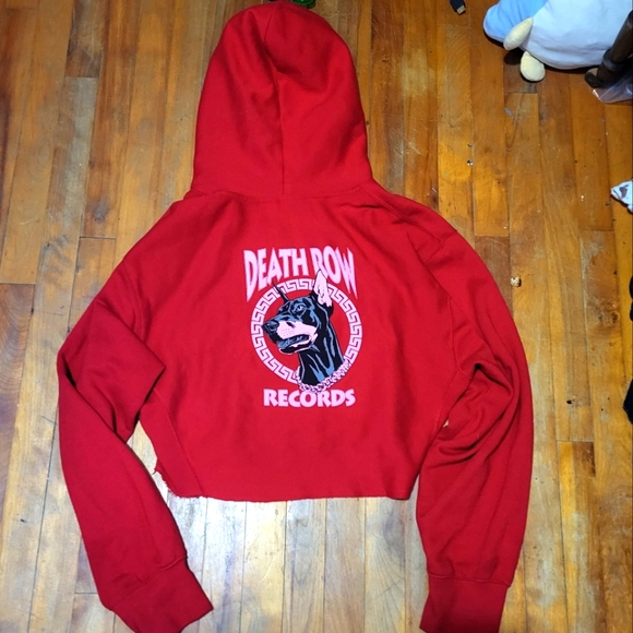 Crooks x death row record crop hoodie - Picture 1 of 2